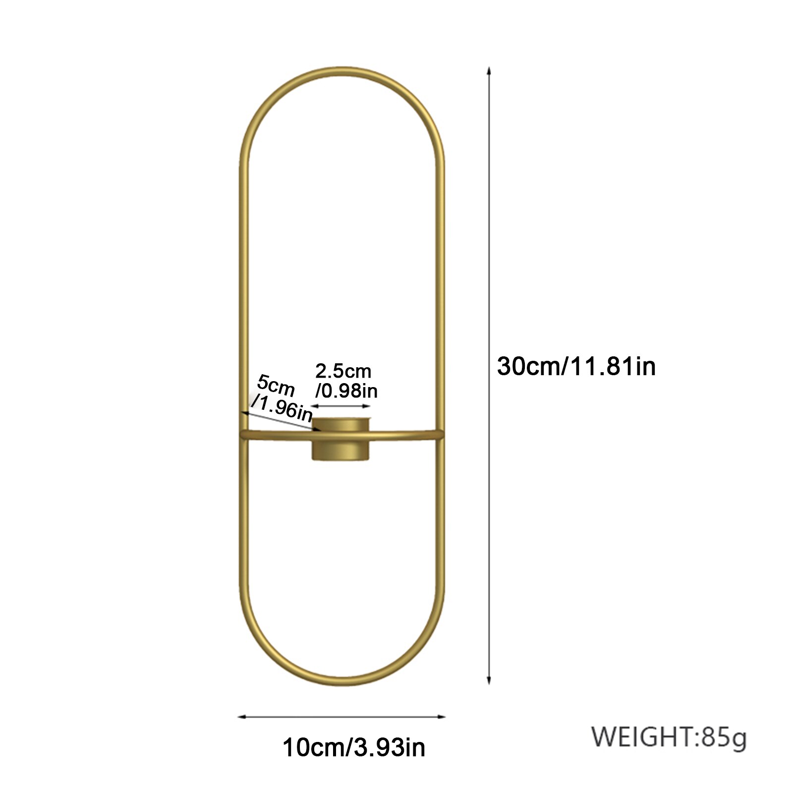

Металлический подсвечник