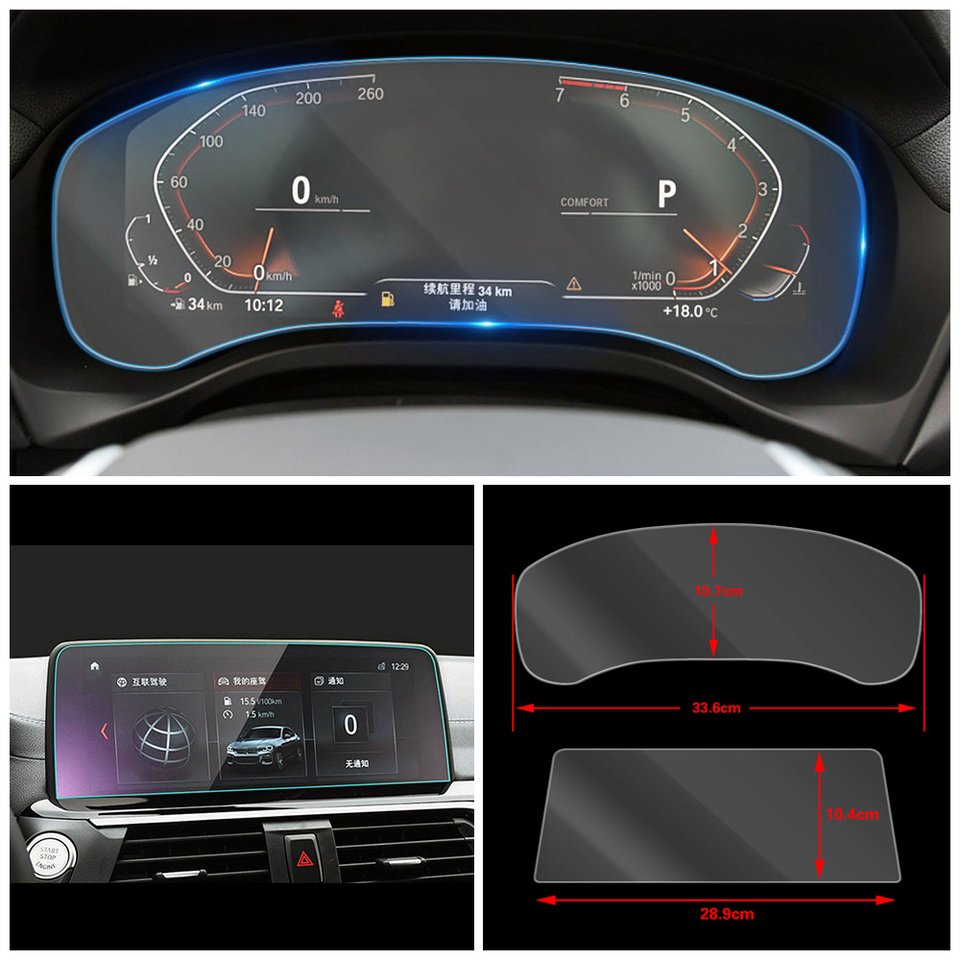 

Для X3 G01 2020 2021, приборная панель автомобиля, видео GPS-навигация, ЖК-экран, закаленное стекло, защитная пленка против царапин