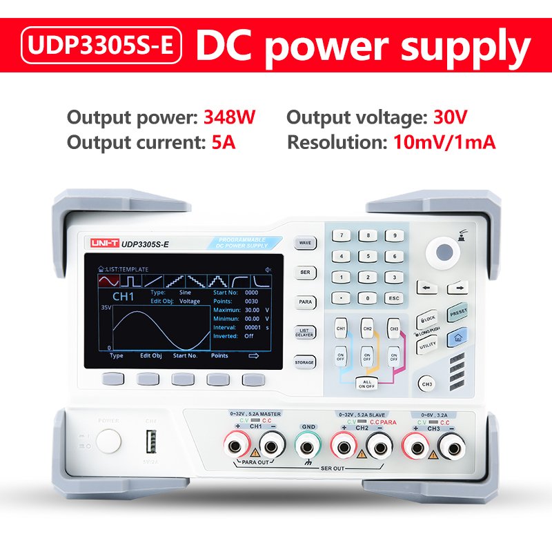 

UNI-T UDP3305S-E Программируемый регулируемый источник постоянного тока