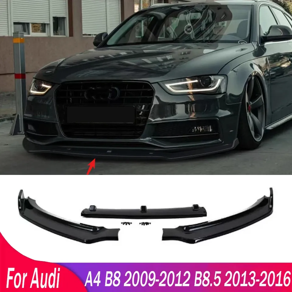 

MAX Style автомобильный передний бампер, спойлер, разделитель, диффузор, обвесы для Audi A4 B8 2009 2010 2011 2012 B8.5 2013 2014 2015 2016
