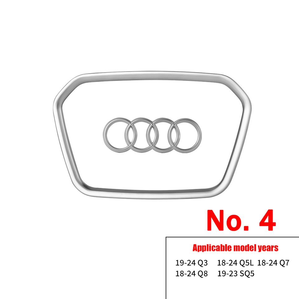 

Стайлинг автомобиля, значок на руль для AUDI A6L Q7 Q3 Q5 A7 2005-2024 A5 A3 A4L A8L 2005-2016 A8 Q5L Q8 2018-2024 A7L 2022-2024 Q6