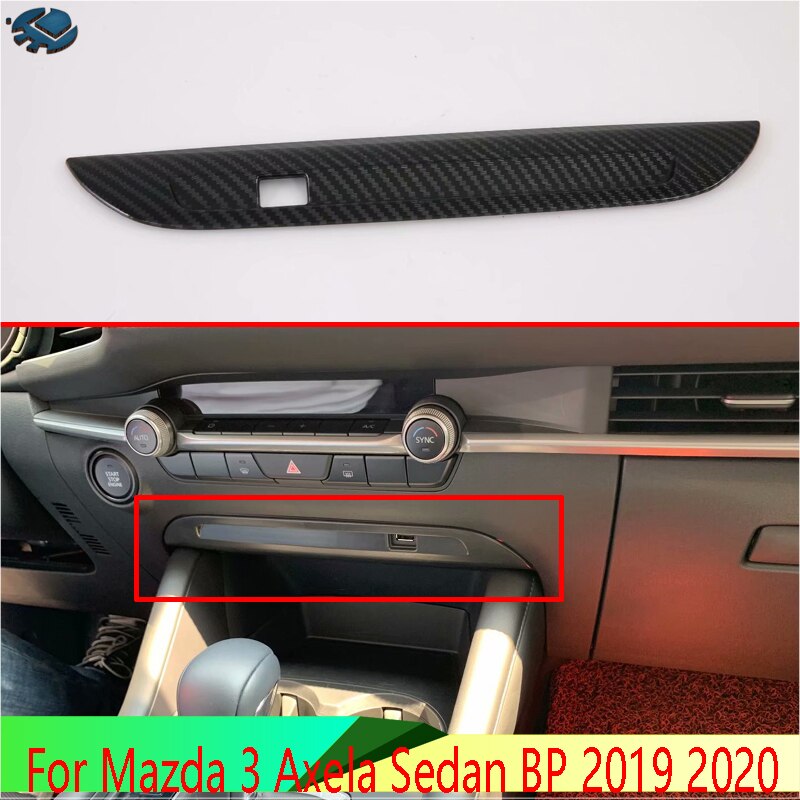 

Автомобильные аксессуары для Mazda 3 Axela Sedan BP 2019 2020 переднее USB интерфейсное украшение рамы из углеродного волокна