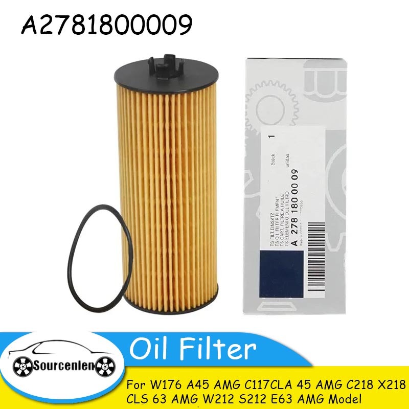 

Масляный фильтр A2781800009 2781800009 2781840125 для W176 A45 AMG C117CLA 45 AMG/C218 X218 CLS 63 AMG W212 S212 E63 AMG Модель