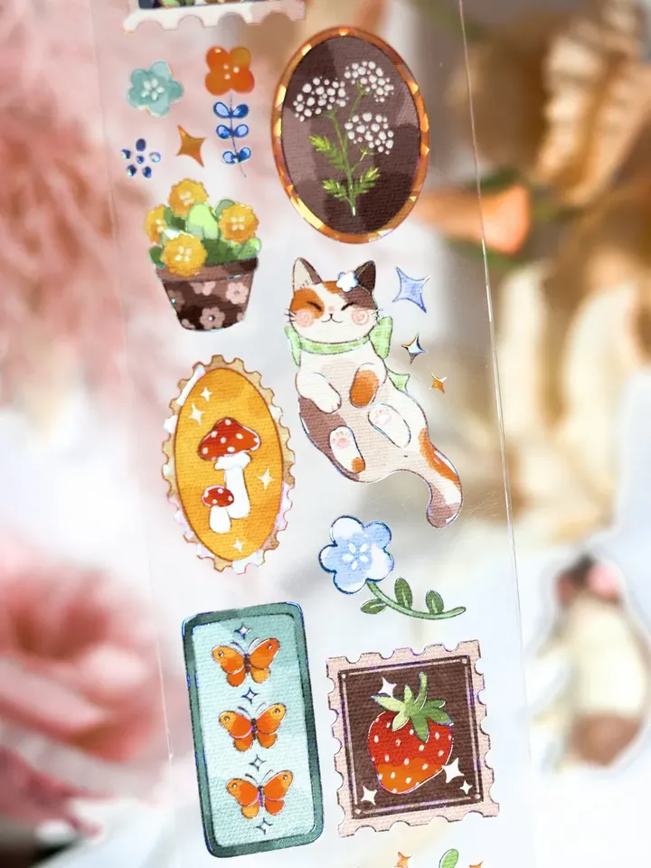 

Kawaii Cats and Stamps Washi ленты