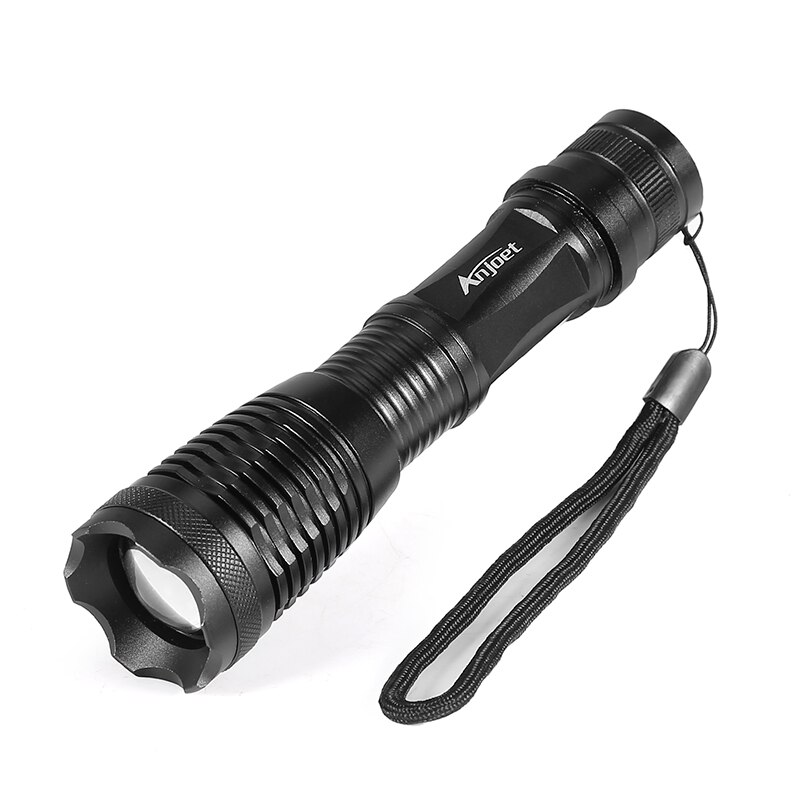 

ANJOET E6 тактический фонарик черный