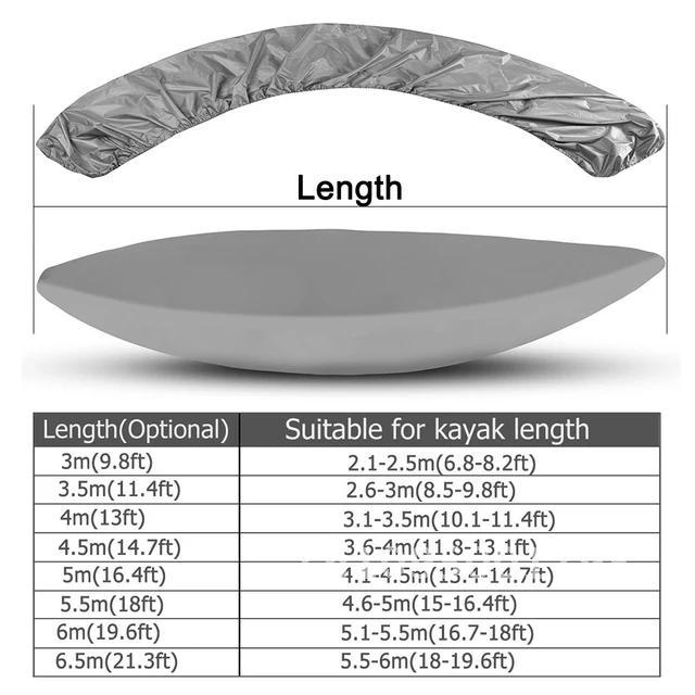 

8 Size Kayak Protective Cover Dust Waterproof Anti-UV Outdoor Bag Inflatable Universal 3-6.5M Cover Boat Storage Canoe