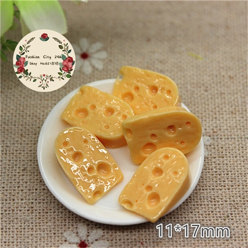 

Миниатюрные фигурки сыра из канифоли Ywbeads