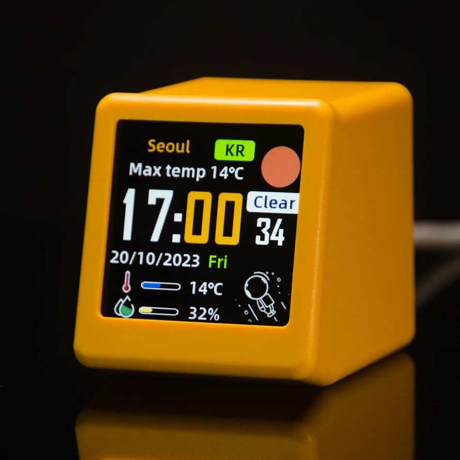 

Настольные часы GEEKMAGIC Smart Weather Station
