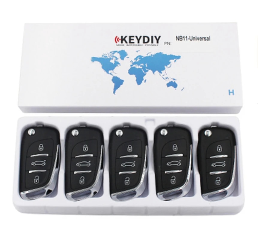 

Универсальный автомобильный пульт дистанционного управления KEYDIY NB11 с 3 кнопками, универсальный пульт дистанционного управления KD для KD900 + URG200 NB11-2, 5 шт.