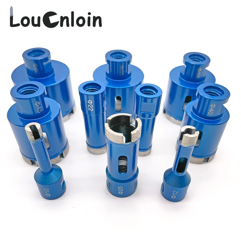 

Алмазное колонковое сверло louCnloin 6-65 мм M14 синего цвета