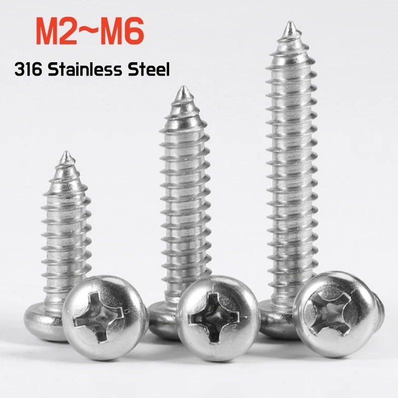 

Саморезы по дереву нержавеющая сталь M2-M6