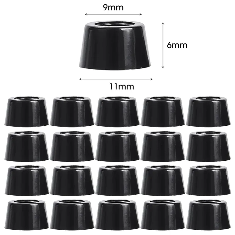 

8/80 шт. черные резиновые подушечки для ног, насадки для ножек стула, колпачки для мебели, чехол для ножек динамика, нижние насадки для шкафа, амортизатор, нескользящие прокладки