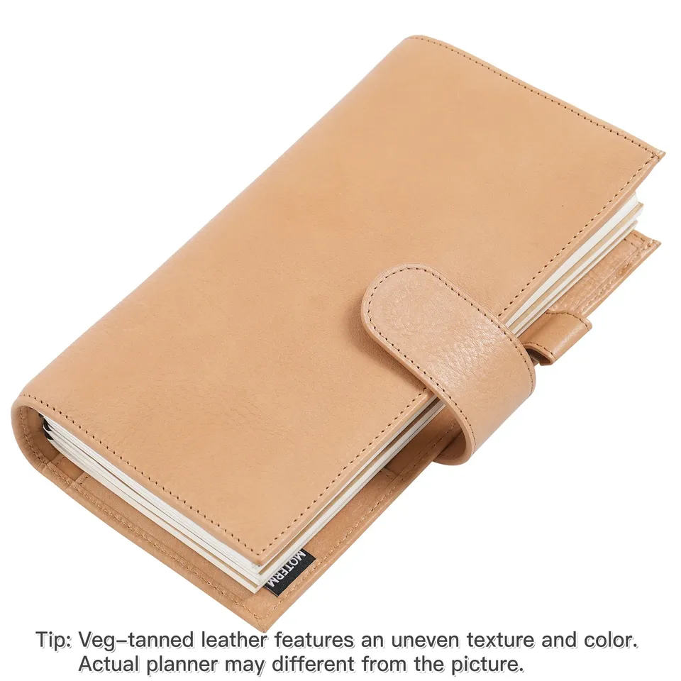

Moterm Travel Notebook Журнал-компаньон Стандартный планировщик Кожа растительного дубления Натуральная воловья кожа Органайзер Дневник