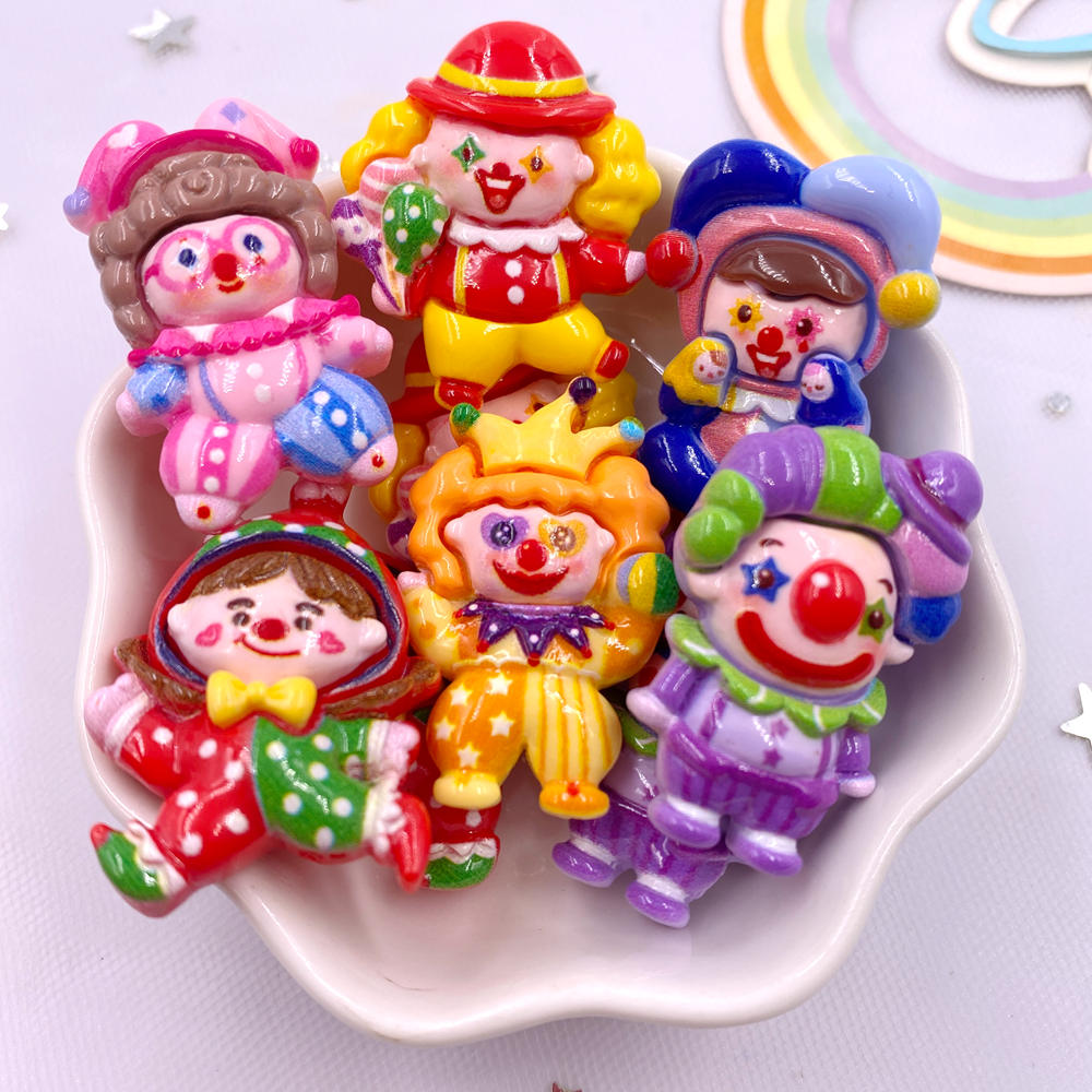 

Фигурки клоуны из смолы 6 шт.