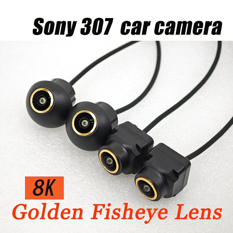 

360-панорамная автомобильная камера Sony 307 1080P с золотым объективом «рыбий глаз» 8K WDR 3D комплект камеры Системная камера для мультимедийного экрана Android