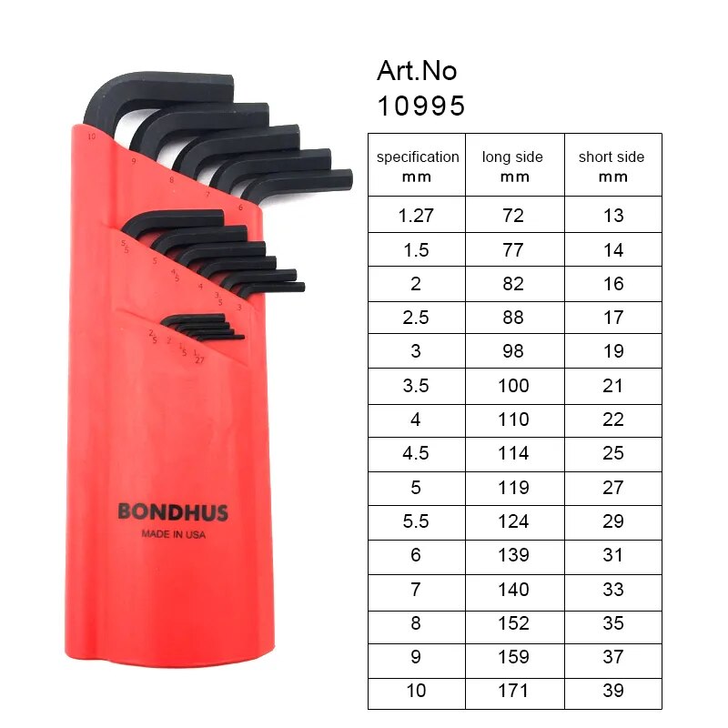 

Набор шестигранных ключей Kooliwei Allen Wrench Set