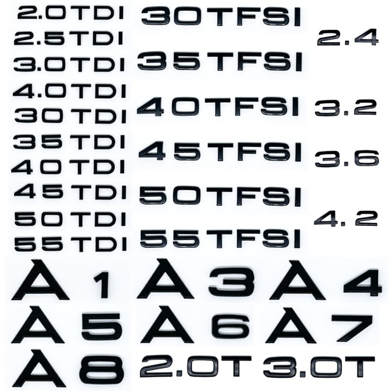 

Наклейка на багажник автомобиля 3D ABS 2,0 2,5 3,0 4,0 5,0TDI 30 35 40 45 50 55 TFSI TDI для A1 A3 A4 A5 A6 A7 A8 Q2 Q3 Q5 Q7