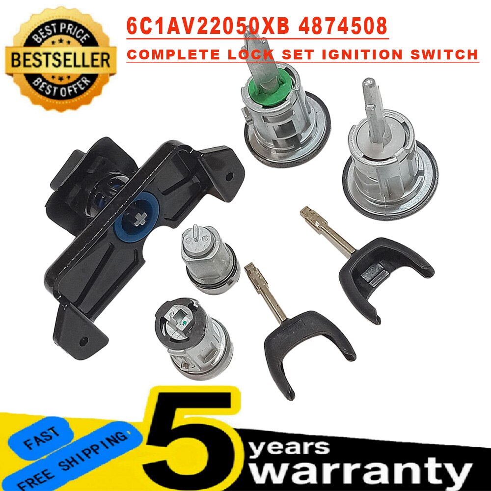 

Для Ford Transit MK7 2006-2011 полный комплект замков капот с 2 ключами в форме подковы 6C1A-V22050-XB 4874508 4874507