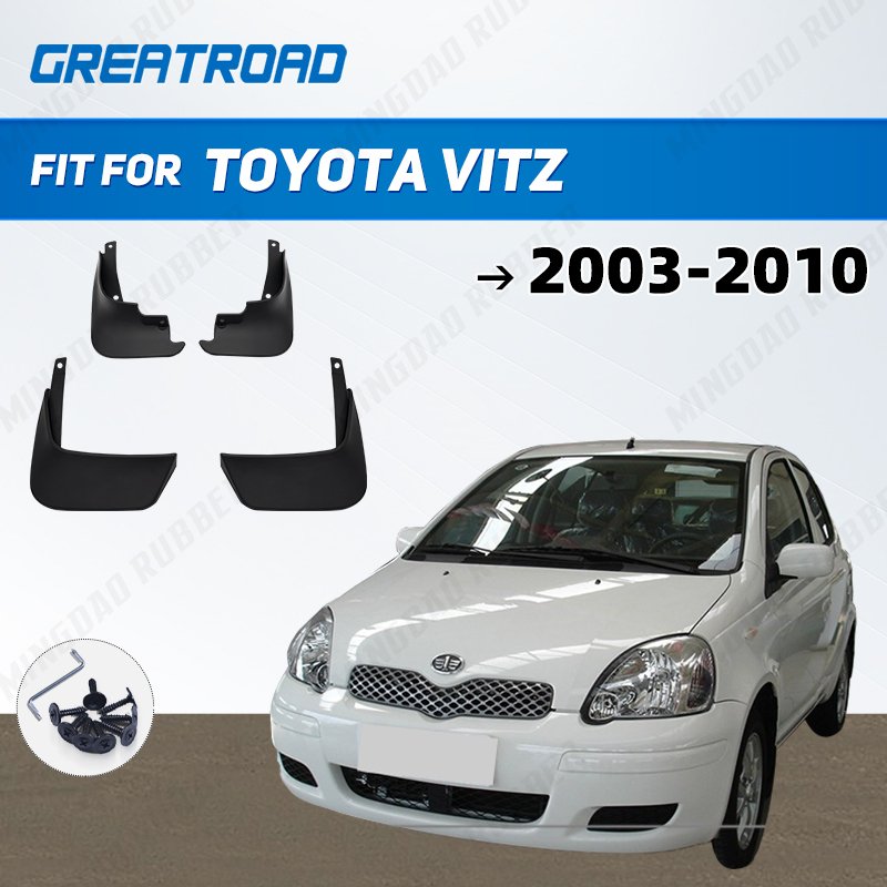 

4 шт. брызговики для Toyota Vitz 2003 04 05 06 07 08 09-2010 передние и задние брызговики автомобильные аксессуары автостайлинг