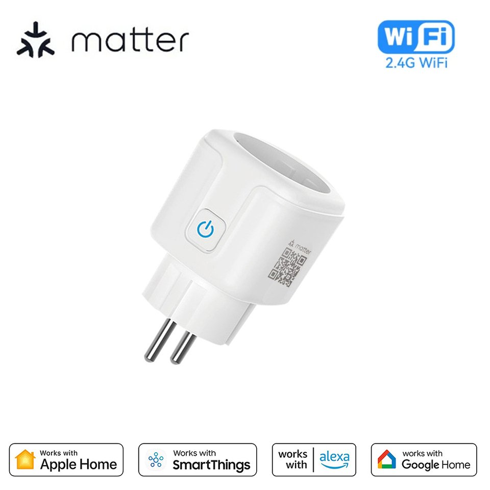 

RYRA Matter Wi-Fi умная розетка 16A