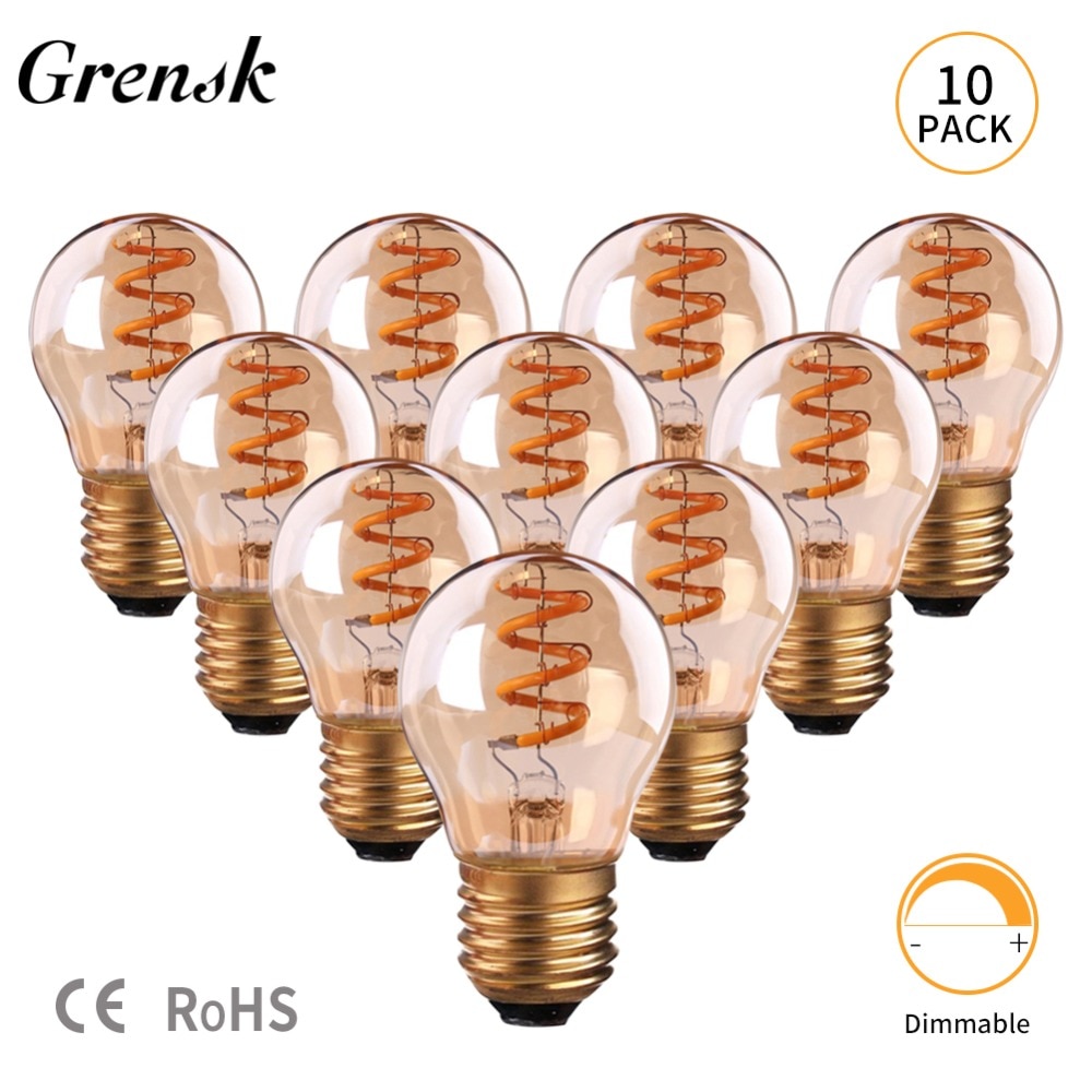 

Светодиодные лампы Grensk G45 3Вт ультратеплые 2200K