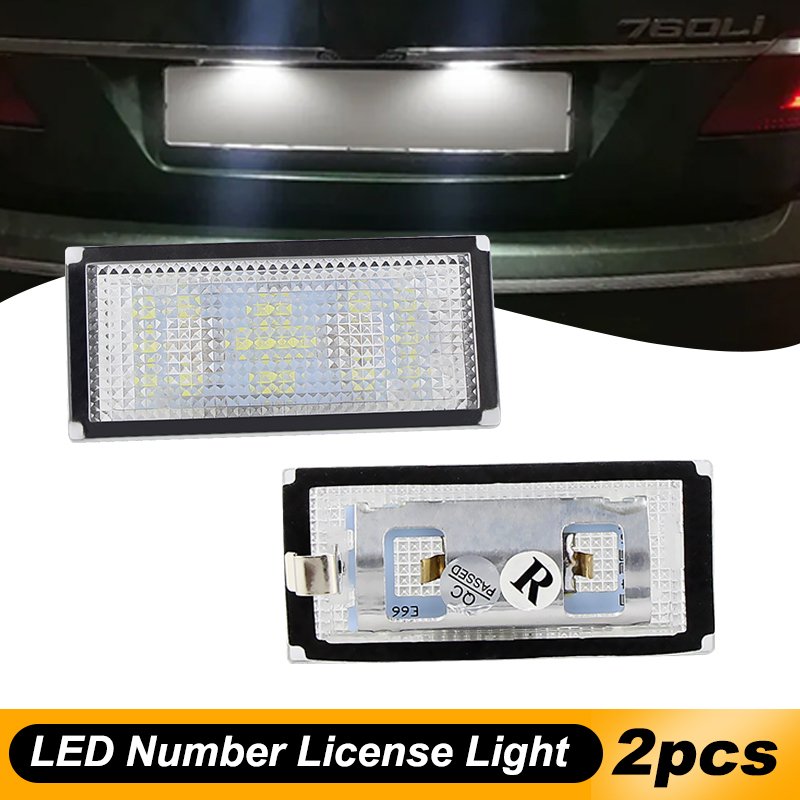 

2xсветодиодные лампы номерного знака для BMW 7-Series E65 E66 730i 735i 740i 740d 745i 750i 2006 2007 2008 Белый фонарь номерного знака в сборе