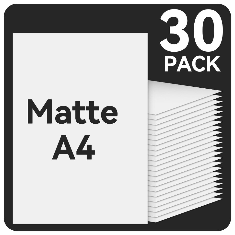 

Матовая виниловая наклейка для печати A4, 30/50 листов