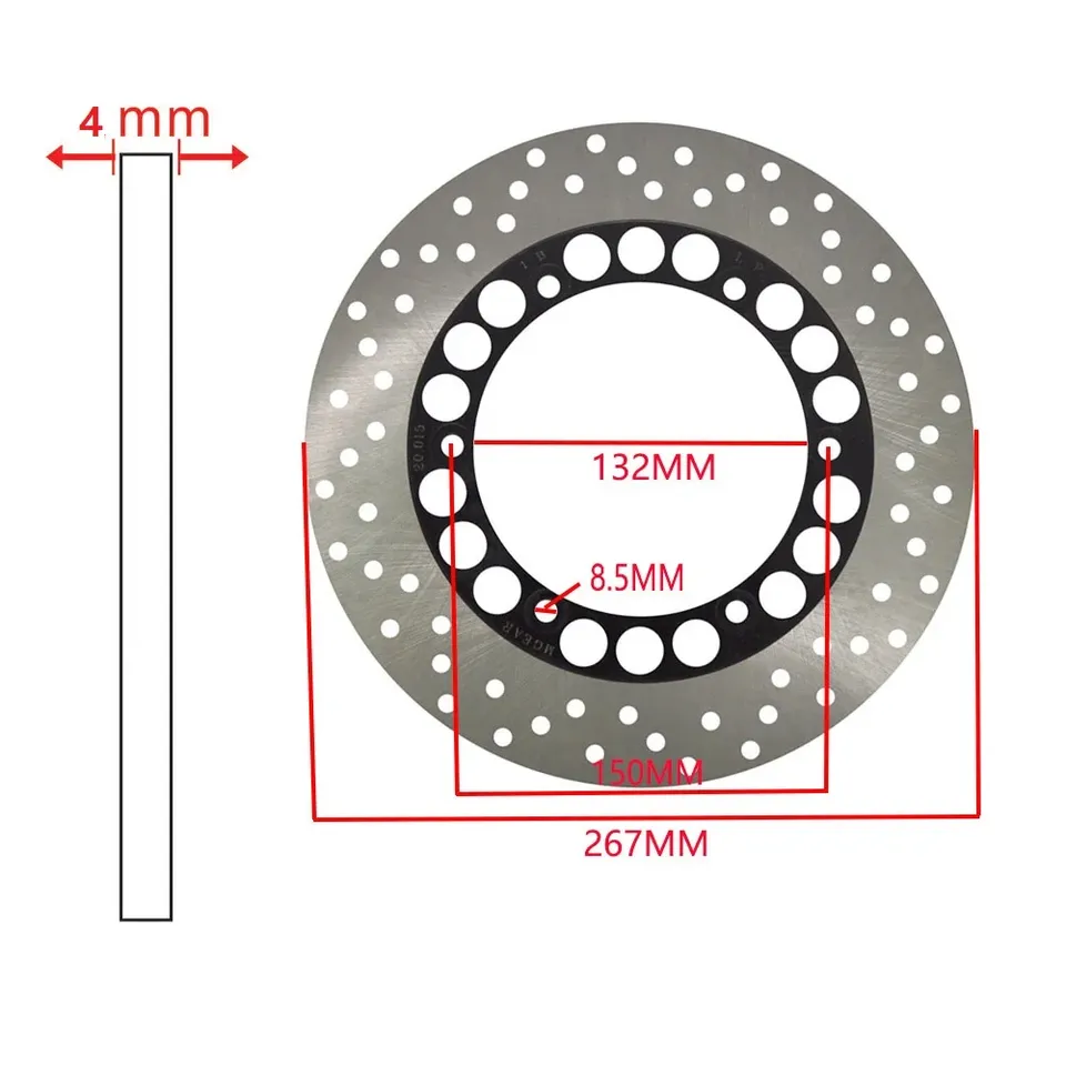

Ротор заднего тормозного диска мотоцикла для Yamaha RD350LC 85-92 XP500 T-Max 500 2001-2011 XJ900S Diversion 95-03 FZ750 Genesis 85-88