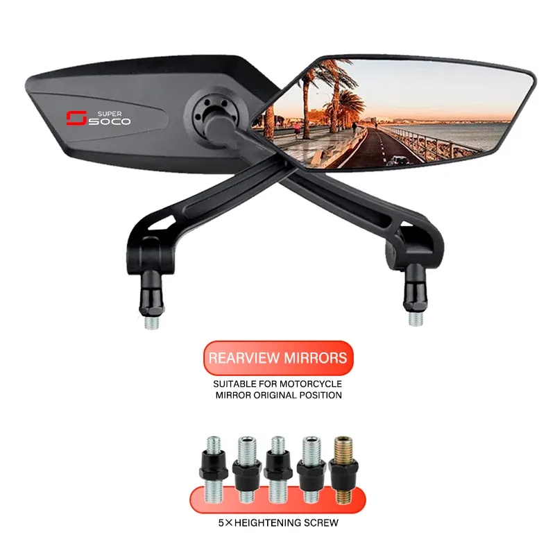 

Мотоциклетные зеркала заднего вида для SUPER SOCO CPx CU TC 50 MAX TS TSX 1500 SUPERSOCO, регулируемые боковые зеркала заднего вида, аксессуары