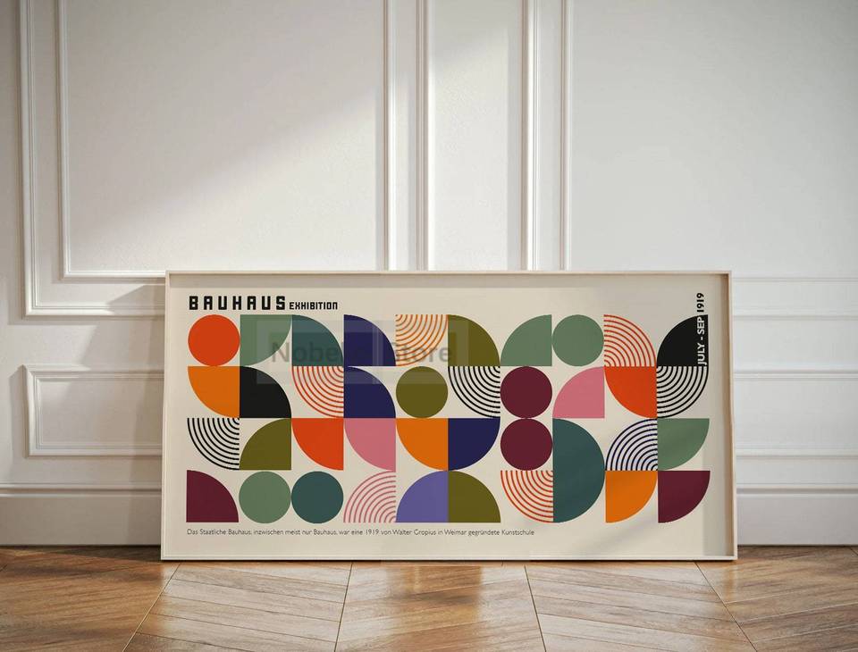 

Современный геометрический постер Bauhaus