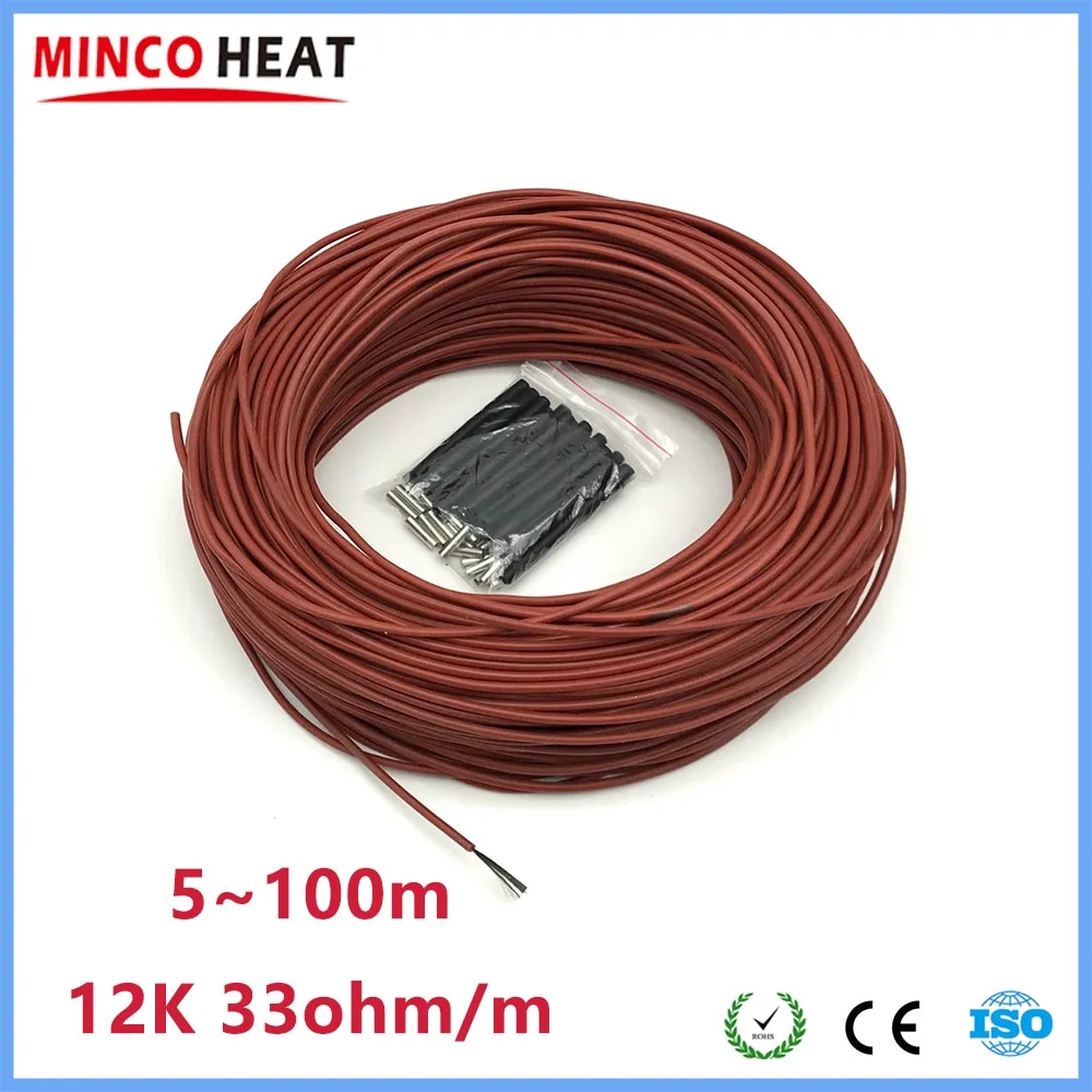 

MINCO HEAT CF-12-R инфракрасный нагревательный кабель из углеродного волокна 3 мм