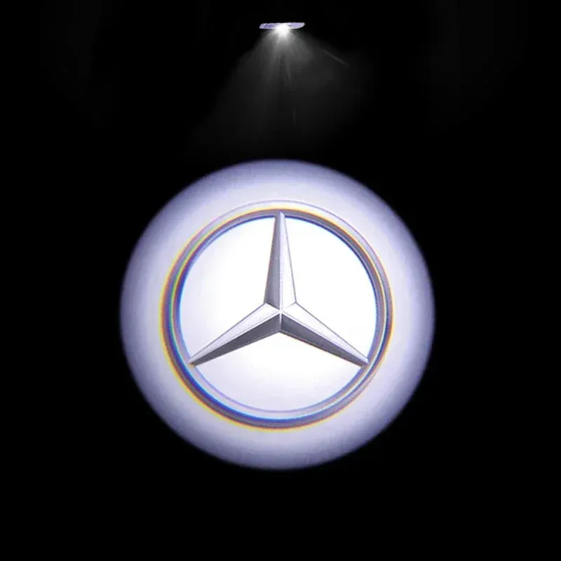 

2 шт., Светодиодные Автомобильные дверные логотипы Mercedes Benz AMG A C E GLC GLA GLE GLB Class W177 W205 W212 W213 X253 X156 W166 X247