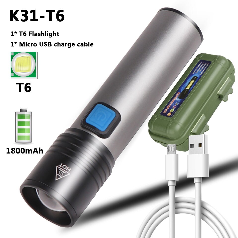 

Фонарик Litwod K31 XM-L T6 черный
