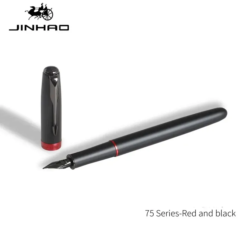 

Перьевая ручка Jinhao 75 черная/красная 0,5 мм