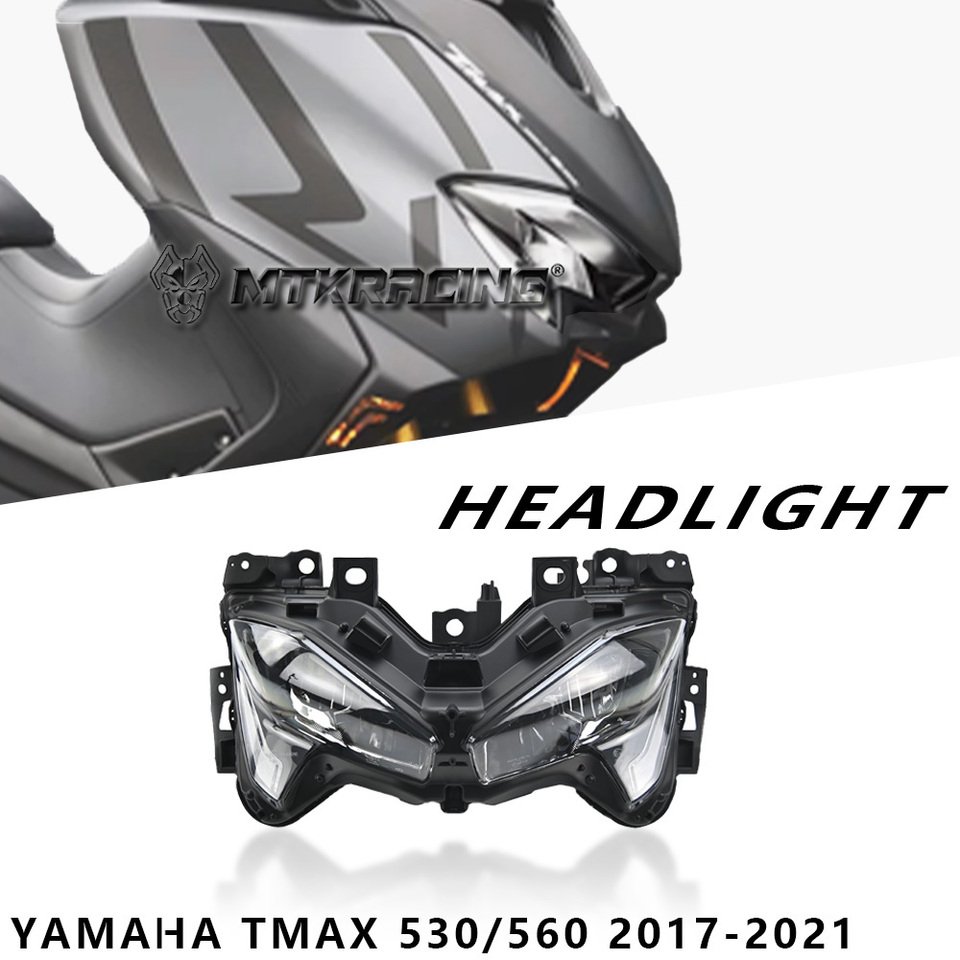 

MTKRACING для YAMAHA TMAX530 TMAX560 2017-2021 мотоциклетная фара aeesmbly B7M-84300-00, передняя светодиодная фара, водонепроницаемая