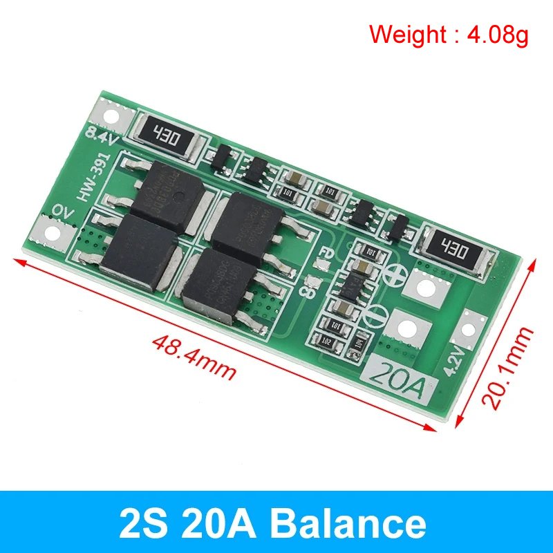 

2S 3A 4A 5A 8A 10A 13A 20A 7,4 V 8,4 V Защитная плата литий-ионного аккумулятора 18650/плата BMS стандартная/баланс