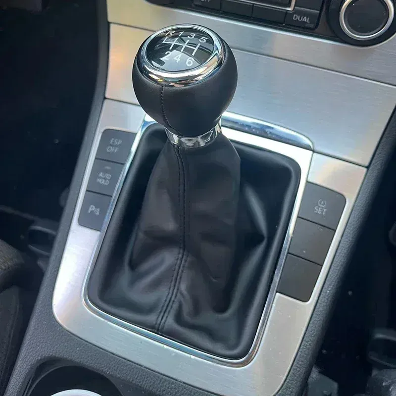 

Для VW Passat B6 2005-2010 5/6-скоростная ручка переключения передач, рычаг, гетры, крышка багажника, воротник, автомобильный Стайлинг, автомобильные аксессуары
