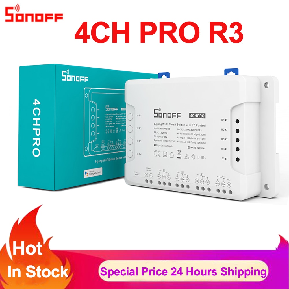 

SONOFF 4CH PRO R3 Wi-Fi умный переключатель