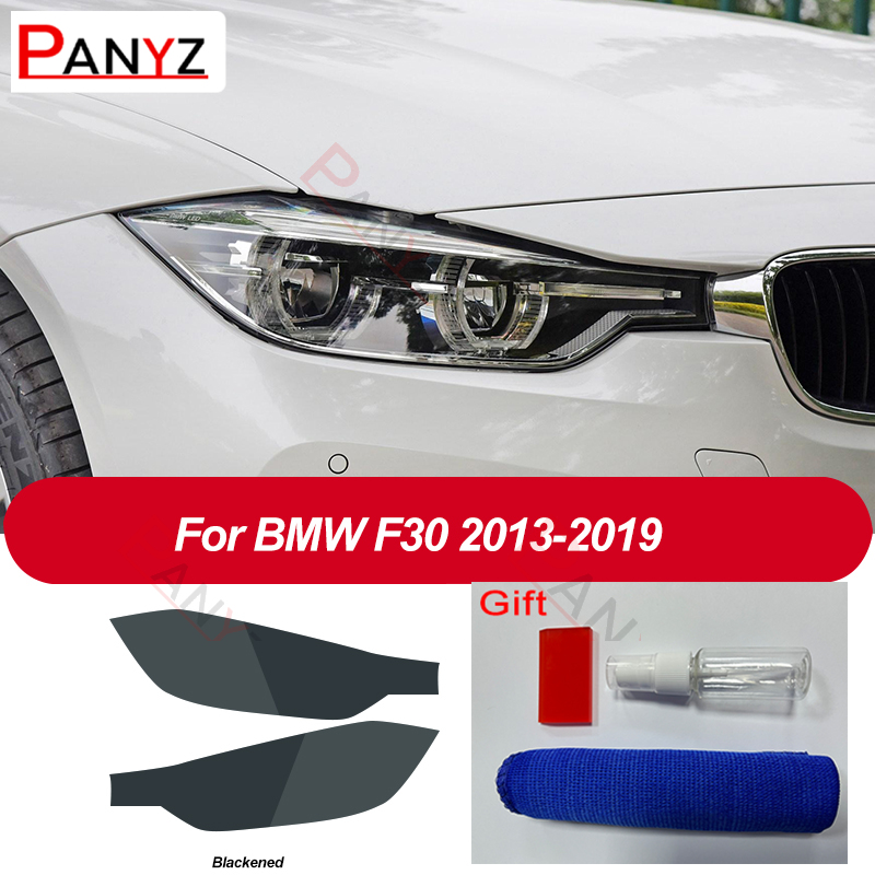 

2 шт. для BMW 3 серии F30 F31 G20 G21 F34 GT Автомобильная фара защитная пленка налобный фонарь прозрачный черный ТПУ защитный