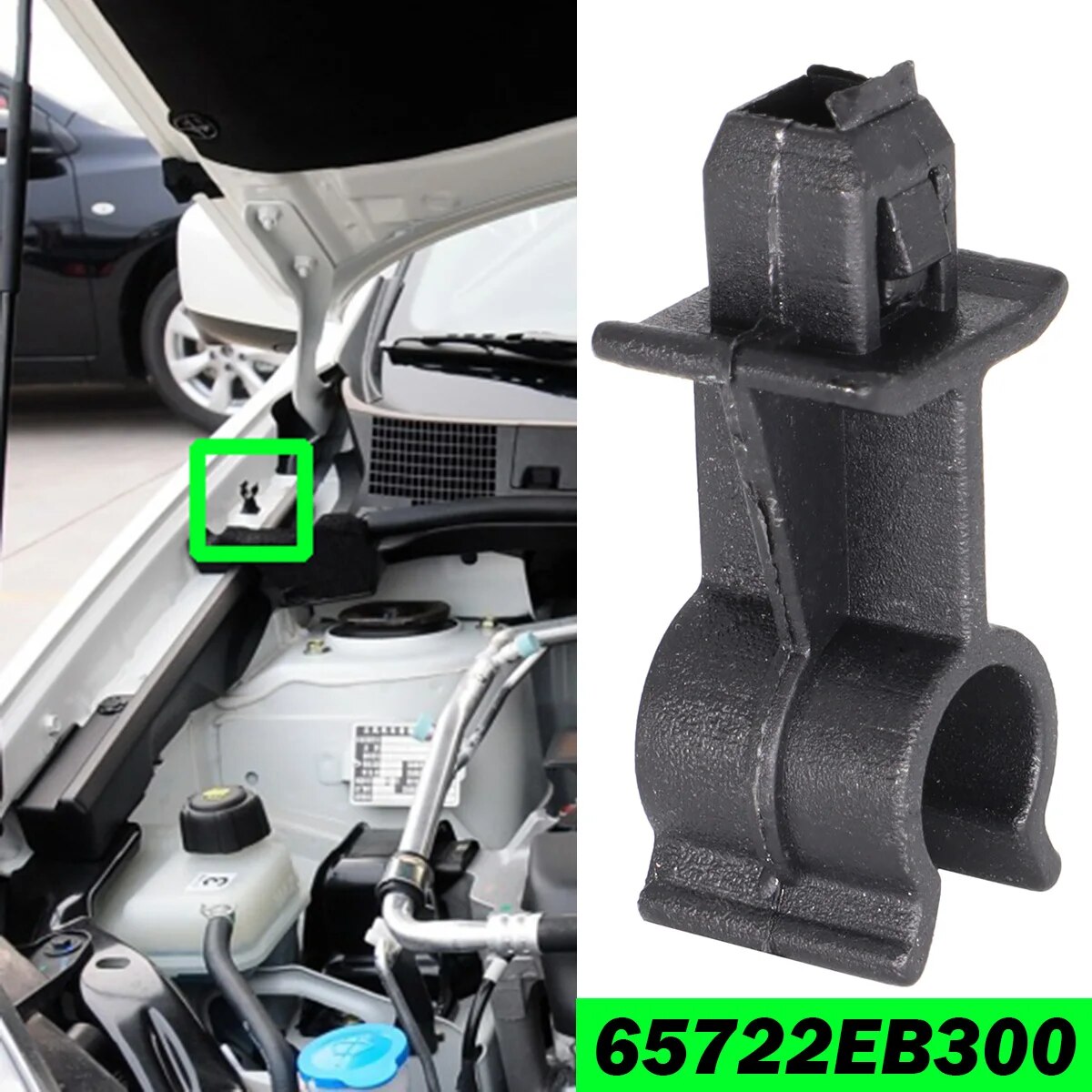 

Черный фиксатор для Nissan Qashqai Dualis J10 Navara D40 Pathfinder R51, поддержка капота, зажим для стержня, держатель зажима 65722EB300