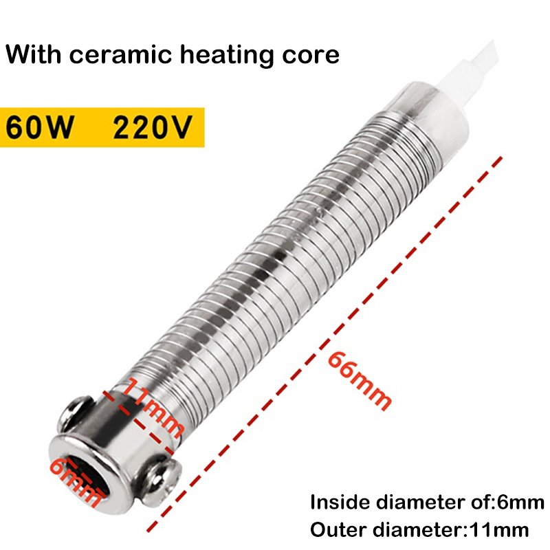 

220V 30W 40W 60W Universal Electric Soldering Iron Core Heating Element Replacement Welding Tool Mica Externally Heating Core