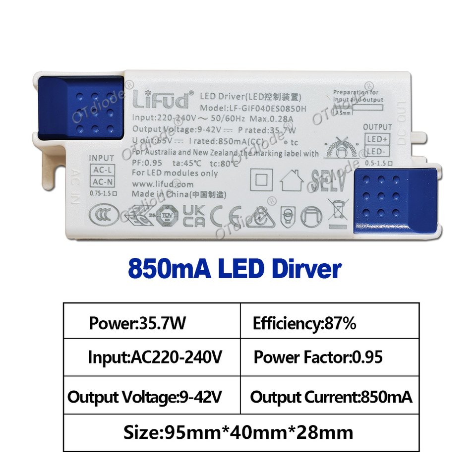 

Lifud DC9-42V 30W-40W LF-GIF040ES Трансформатор освещения