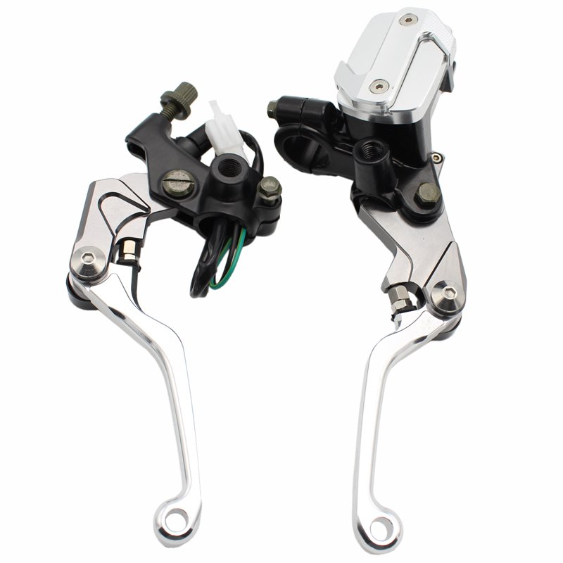 

Рычаги бачка главного тормозного цилиндра мотоцикла 7/8 "22 мм для Kawasaki KX 65 125 250F 450F KX450F KLX 150S 250 D-TRACKER зеленый