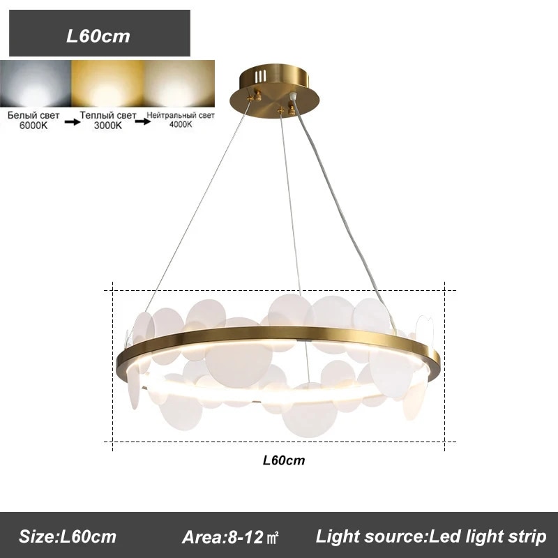 

Потолочная люстра DF LIGHT HOUSE DF-8030 золотая