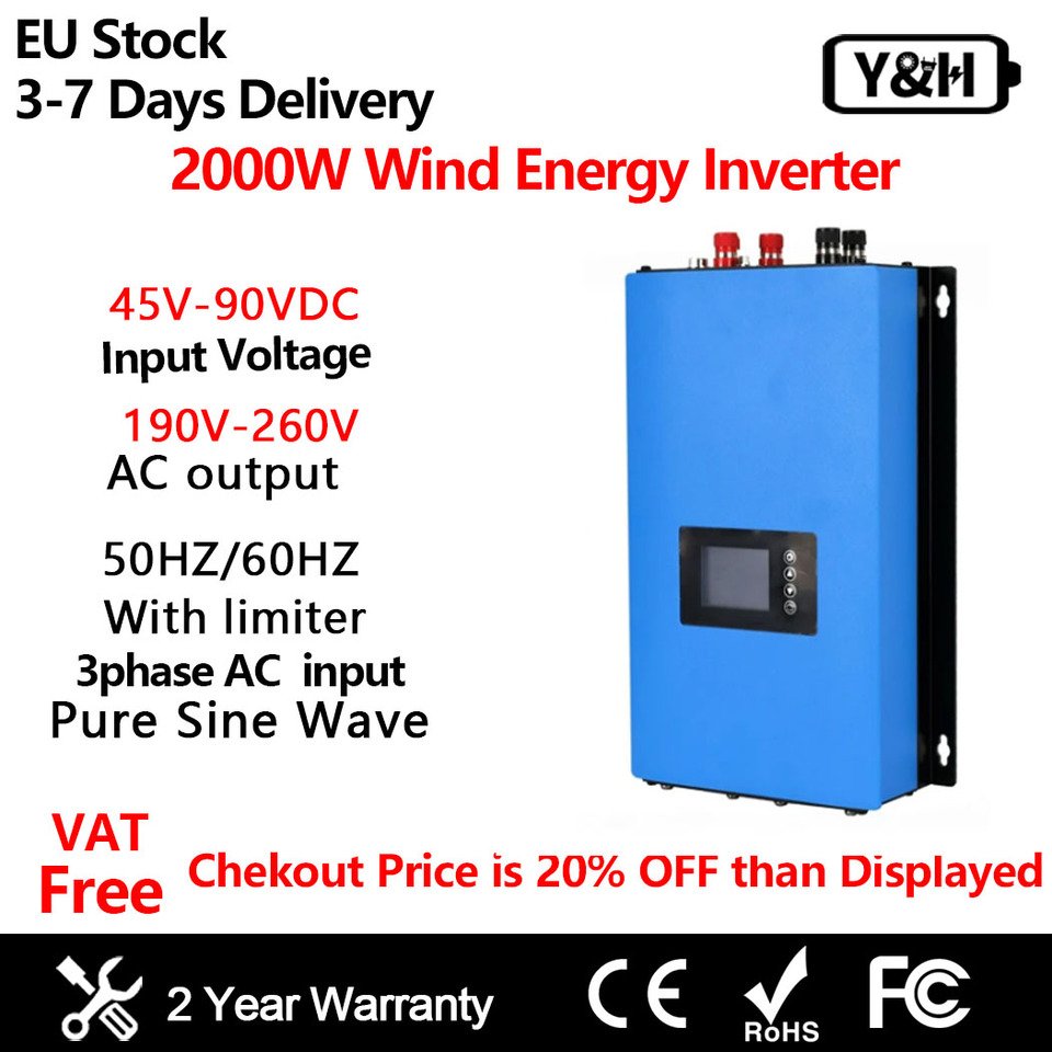 

Y&H 2000 Вт инвертор для ветрогенератора 230В