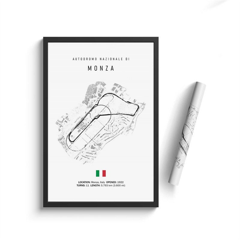 

F1 Imola Monaco Monza Ретро Гоночная Цепь С Принтом На Холсте Современный Стиль Скандинавский Постер Моторный Спорт Настенный...