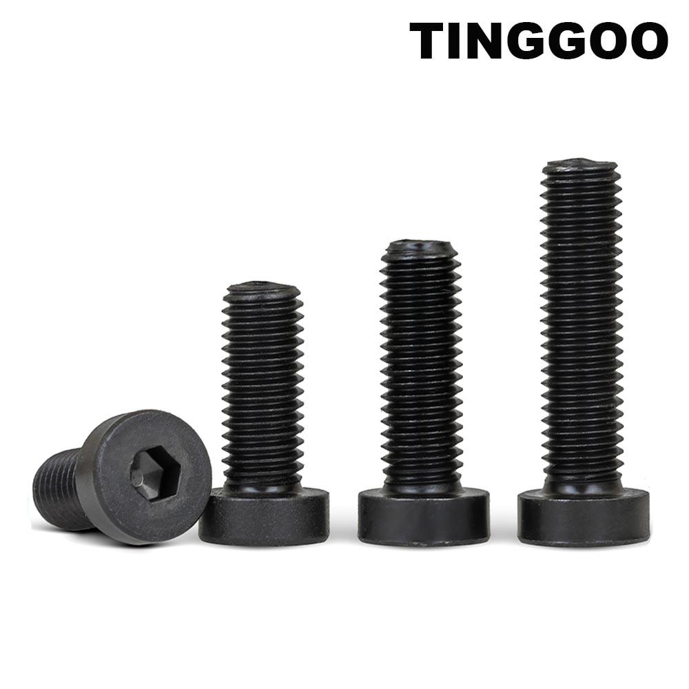 

TINGGOO Стальные черные шестигранные болты M3-M16 8.8