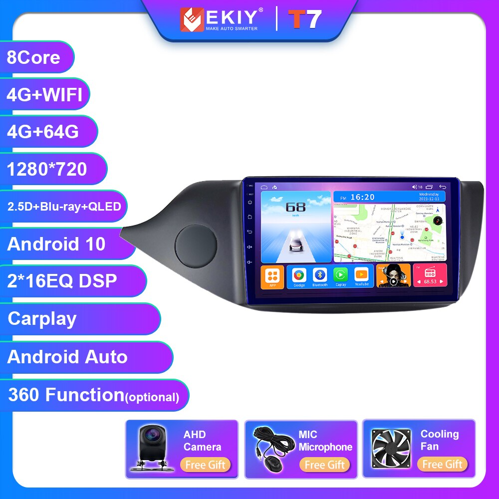 

EKIY T7 Android 10 для KIA Cee 'd CEED JD 2013-2016 Радио Мультимедийный видеоплеер GPS No 2din плеер Carplay Стерео DVD головное устройство