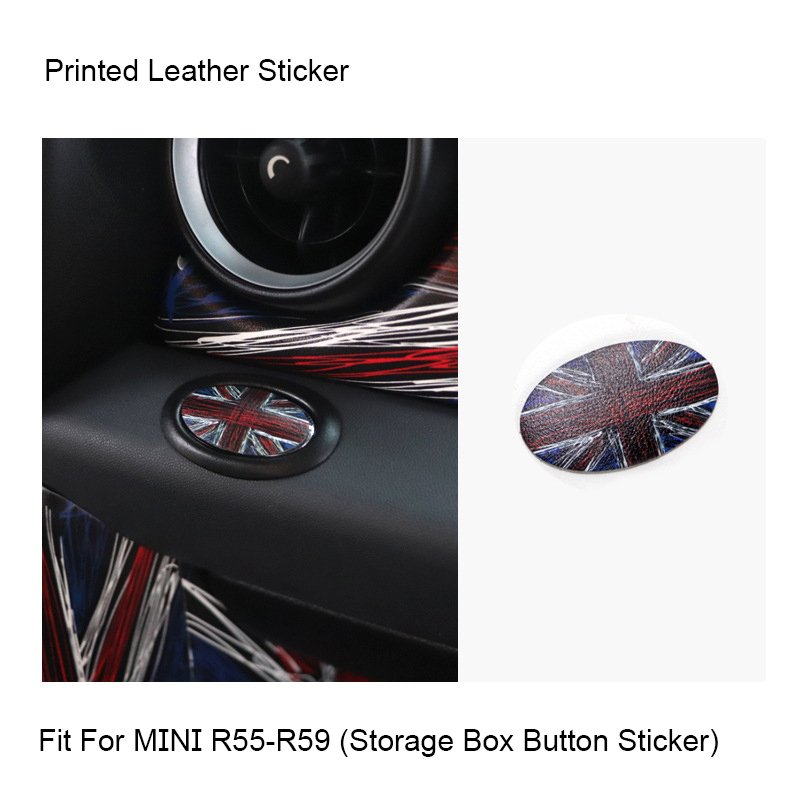 

Кожаная наклейка на бокс для хранения автомобиля Co-pilot для MINI Cooper JCW R55 R56 R57 R58 R59 аксессуары для украшения интерьера автомобиля