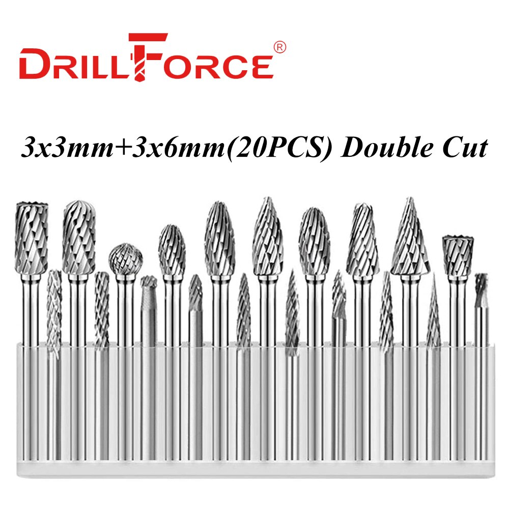 

Drillforce 3x3 мм 3x6 мм вольфрамовый Карбид заусенцы фреза вращающийся напильник ЧПУ гравировка абразивные инструменты для полировки металла